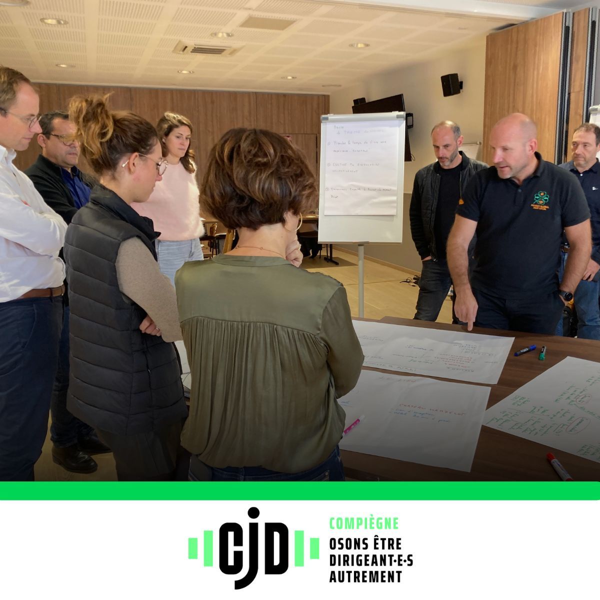 Membres du CJD Compiègne en atelier